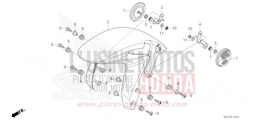 FRONT FENDER CBR600R3R de 2024